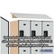 Salsbury Industries 3 Tier Designer Locker, 54"Wx76"Hx24"D, 9 Door, Gray 18-23364GRY - alternate 3